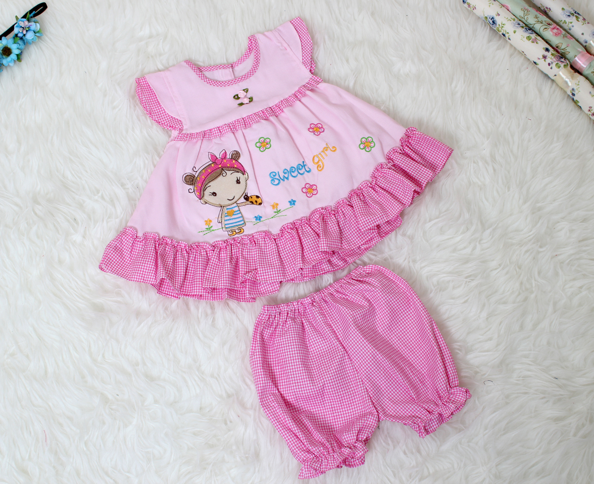 Set Bayi 2in1 Girlbee 163 pink