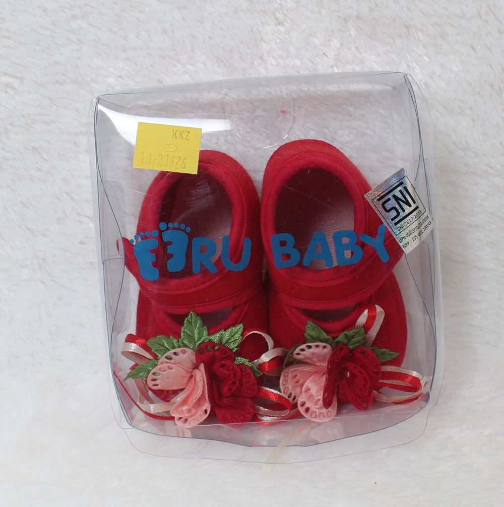 Sepatu Bayi Rose red