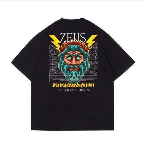 Hi VABA Oversized Zeus Tshirt | Kaos Streetwear Unisex Tee