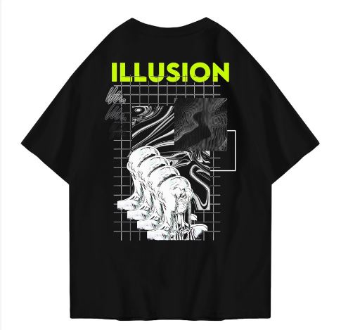 Hi VABA Oversized Illusion Tshirt | Kaos Streetwear Unisex Tee