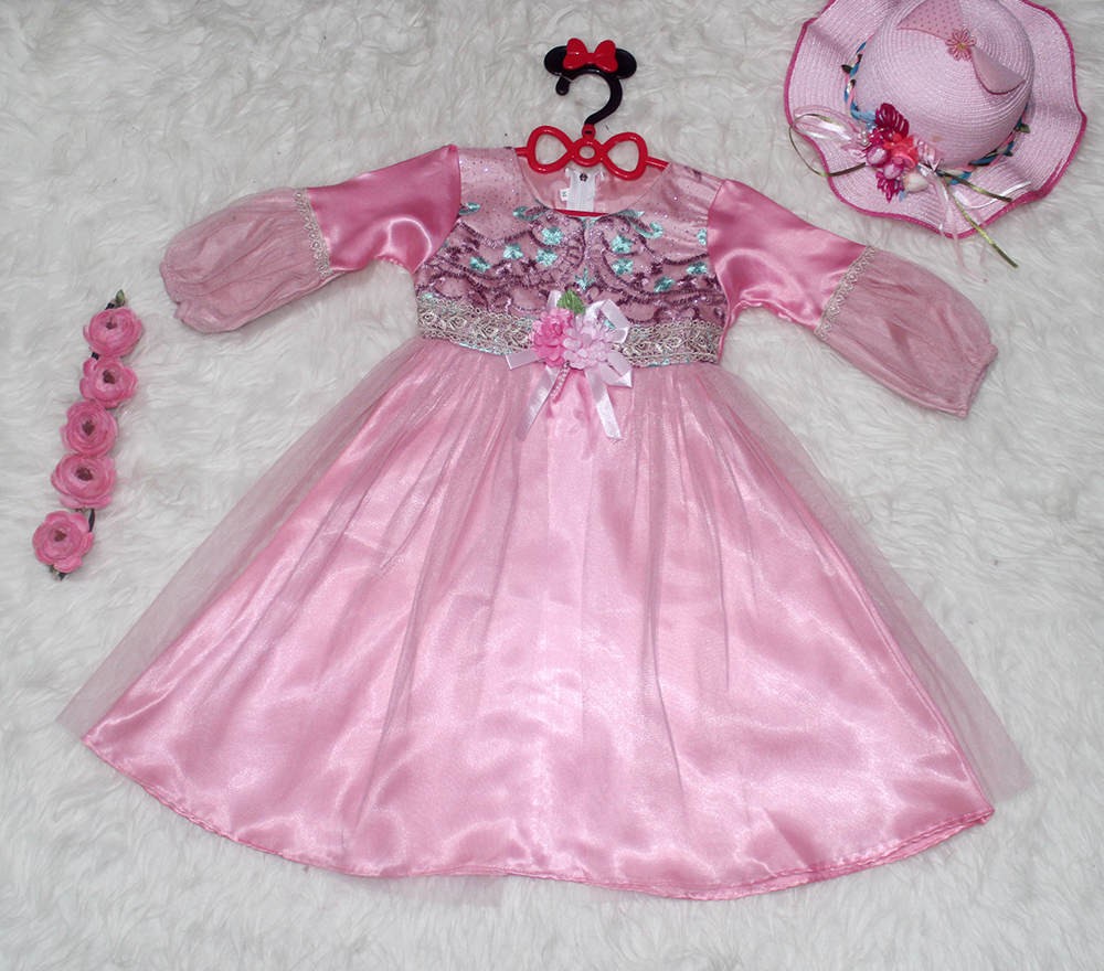 Set Gamis Amina Pink