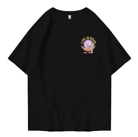 Hi VABA Oversized Life Is Good Tshirt | Kaos Streetwear Unisex Tee