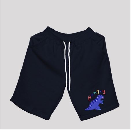 VABA Shortpants Blue Dinosaur || Celana Pendek Unisex