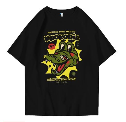 Hi VABA Oversized Crocodile Tshirt | Kaos Streetwear Unisex Tee