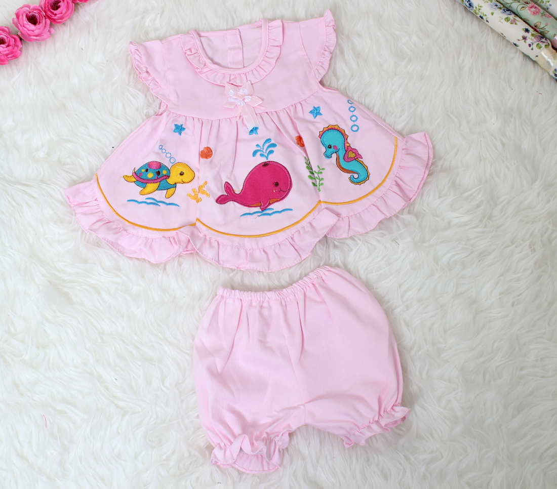 Set Bayi Sea 172 pink 2in1