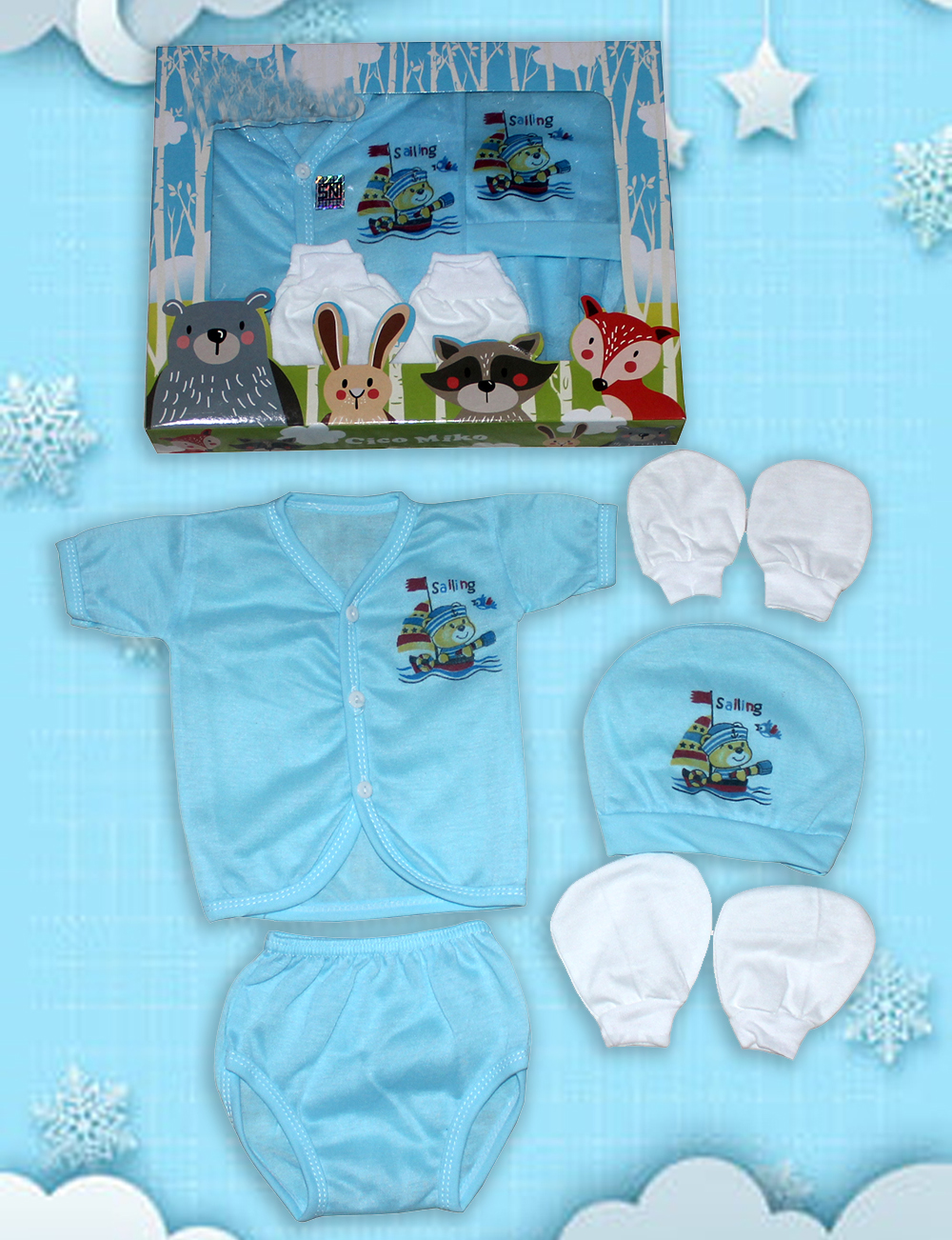 Set Bayi 5in1 Sailing Biru