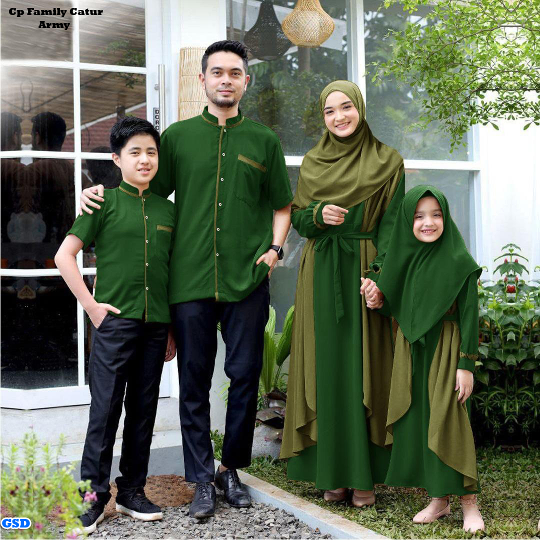 Cp family catur(gamis ibu) army