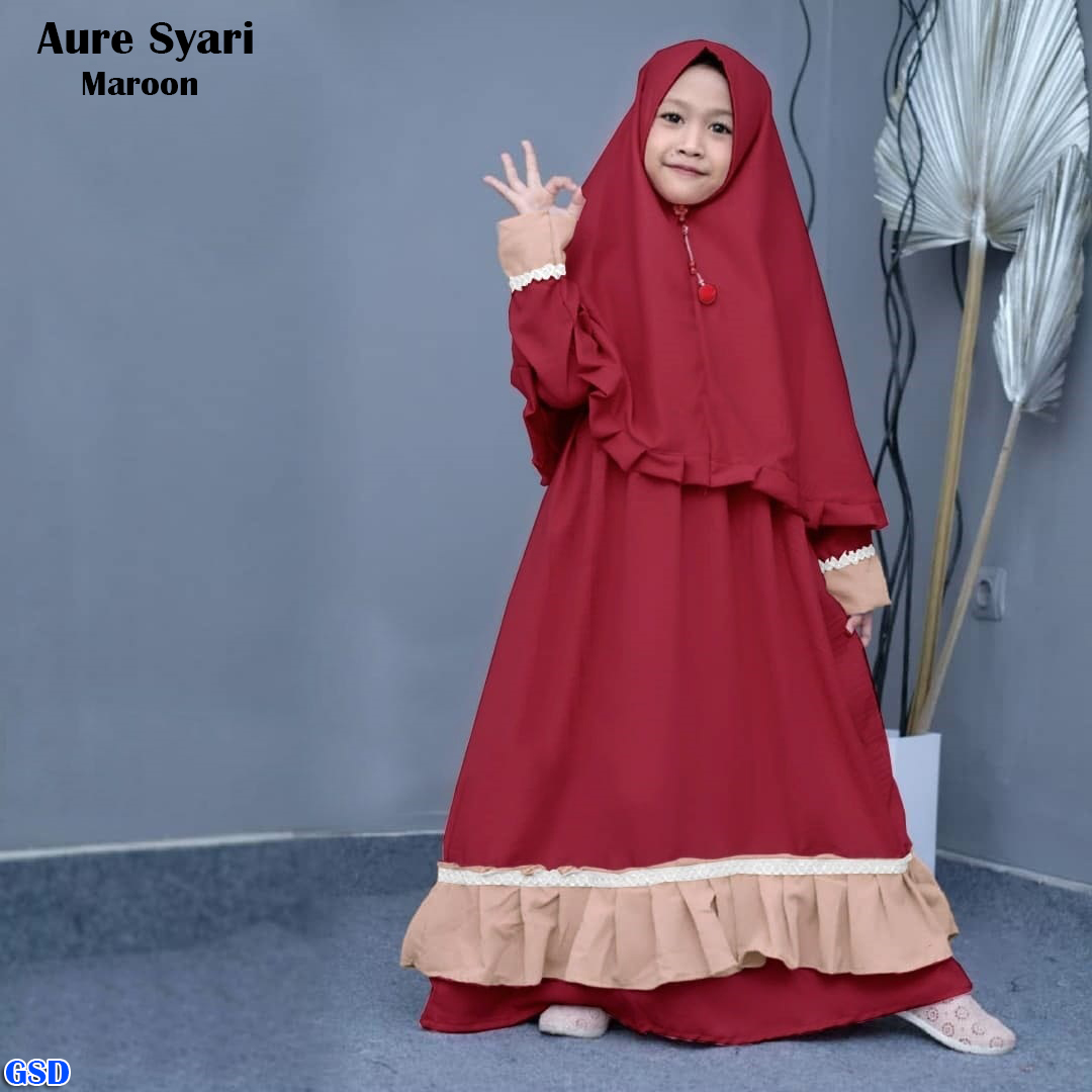 Aure Syari kids dusty pink