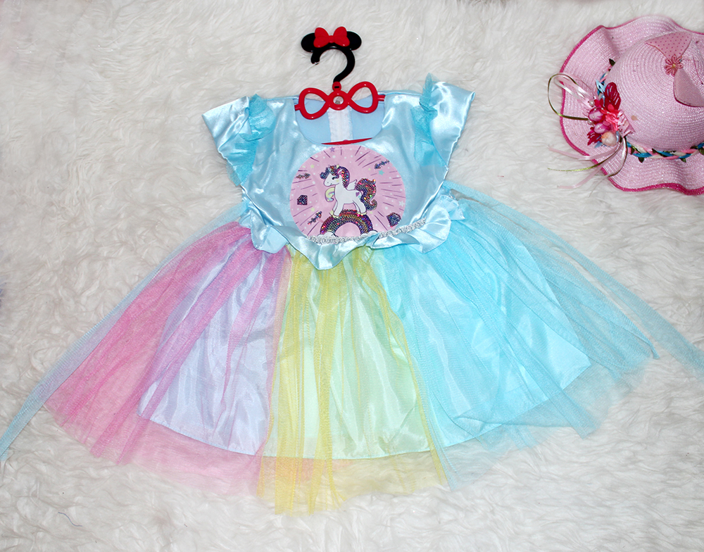 Dress Kids Pomi Biru