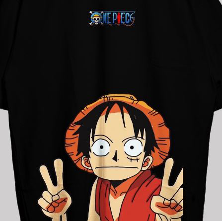 One Piece Tshirt Hitam