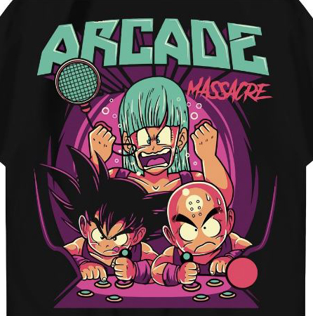 Hi VABA Oversized Dragonball Arcade Tshirt | Kaos Streetwear Unisex Tee