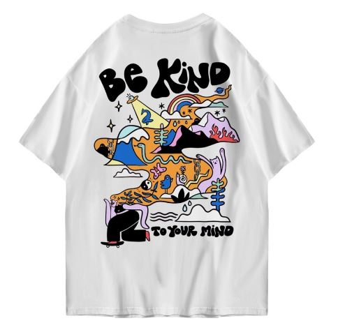 Hi VABA Oversized Be Kind Tshirt | Kaos Streetwear Unisex Tee