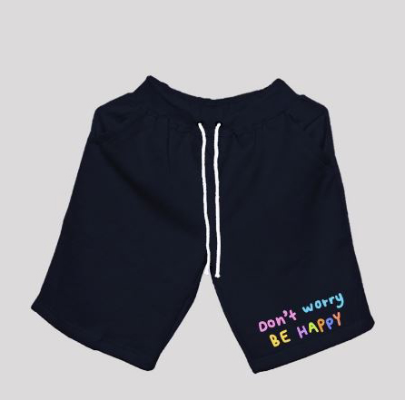 VABA Shortpants Dont Worry Be Happy || Celana Pendek Unisex