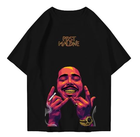 Hi VABA Oversized Post Malone Tshirt | Kaos Streetwear Unisex Tee