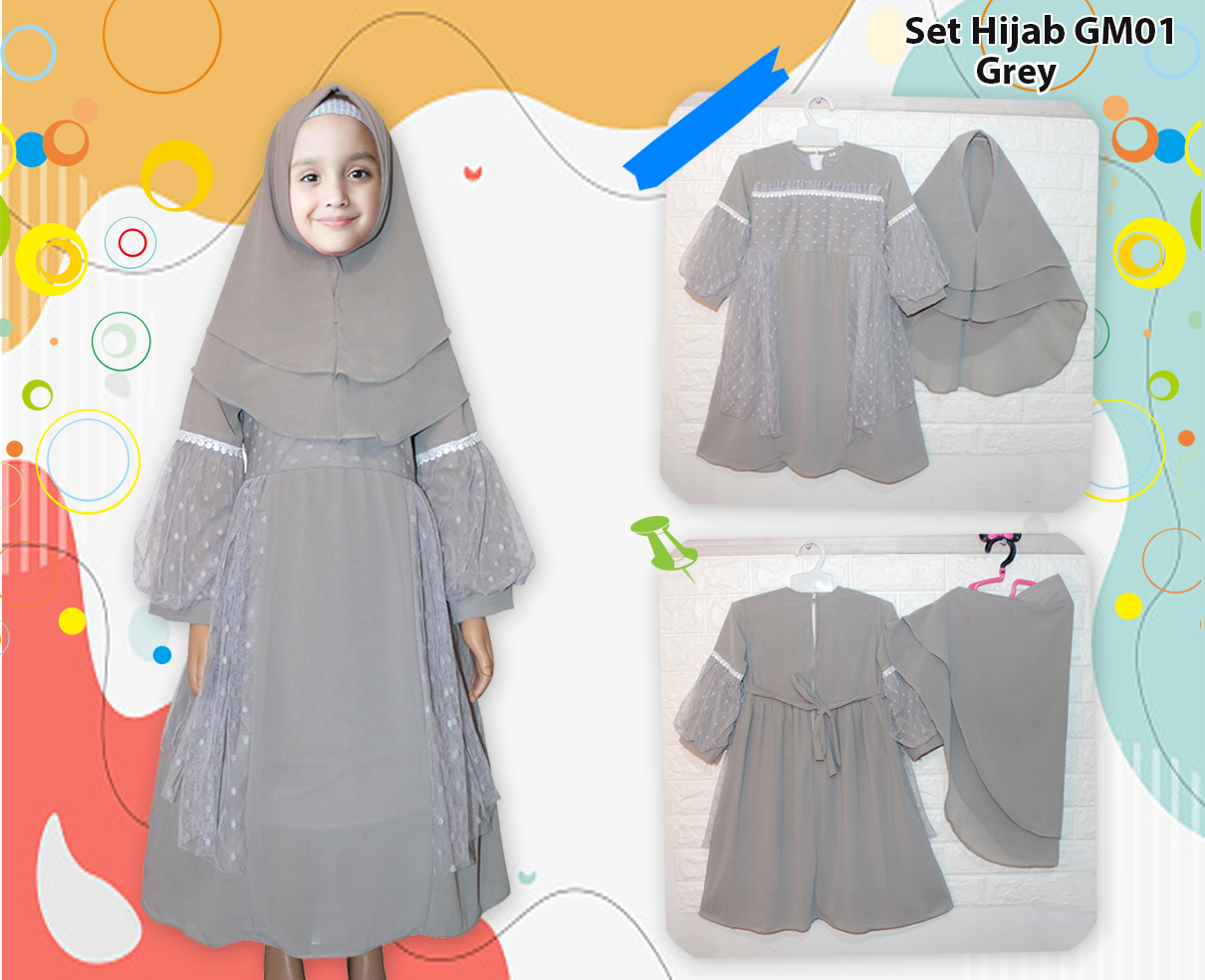 Set Hijab Gm 01 Dusty