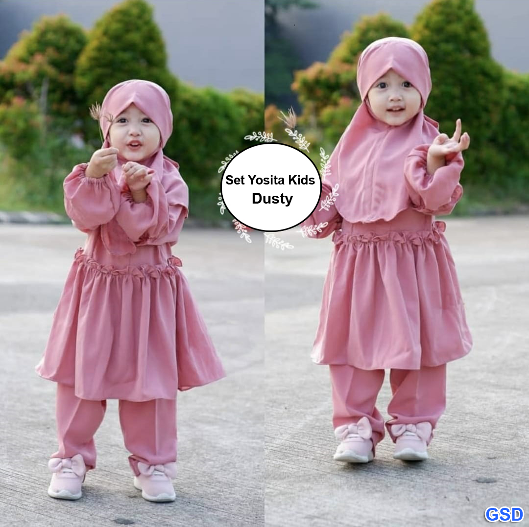 Set yostia kids ungu