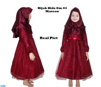 Hijab Kids GM03 maroon