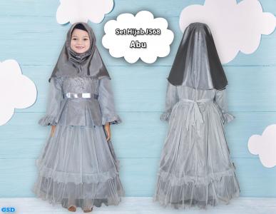 Set Hijab Anak J568 abu