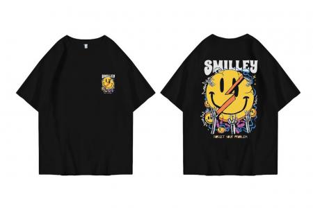 Hi VABA Oversized Smiley Tshirt | Kaos Streetwear Unisex Tee