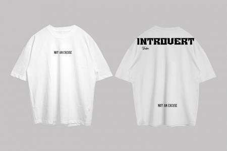 VABA Oversized Introvert Tshirt | Kaos Streetwear Unisex Tee