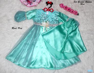 Set Gamis Amina Mint