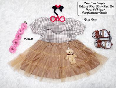 Dress Kids Ningku Coklat