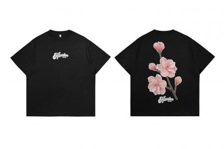 Hi VABA Oversized Pink Flowers Tshirt | Kaos Streetwear Unisex Tee