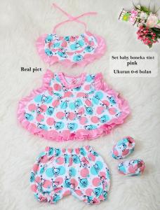 Set bayi boneka 4in1 pink