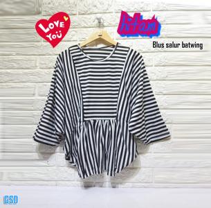 Blus salur batwing