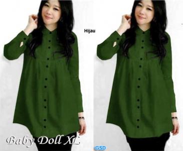 Hem Babydoll hijau