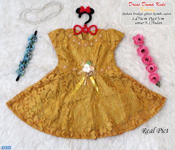 Dress kids duma kuning