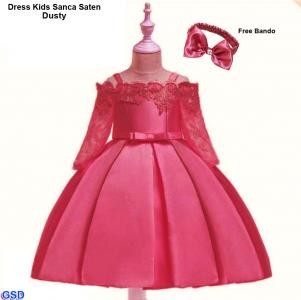 Dress Kids Sanca Saten Dusty