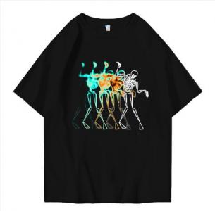 Hi VABA Oversized Shadow Skeleton Tshirt | Kaos Streetwear Unisex Tee