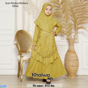 Syari Khalwa mutiara kids olive