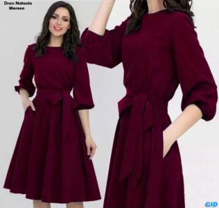 Dress Natania Maroon