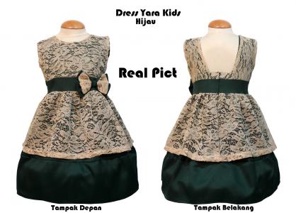 Dress Yara Kids Hijau