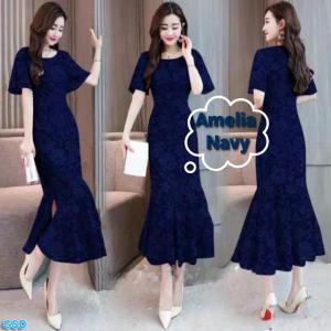 Amelia Dress Navy