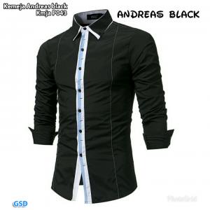 Kemeja andreas black-kmja P043