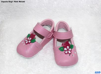 Sepatu Bayi Pink Melati