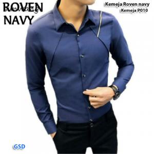 Kemeja roven navy-kmja P010