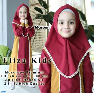 Eliza Syari Kids maroon