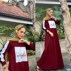 Gamis Aybe maroon