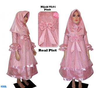 Hijab Kids VL01 pink