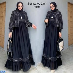 Set Wawa 2in1 hitam