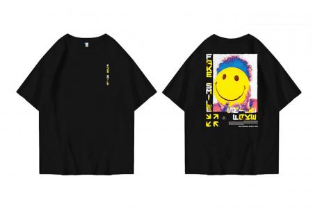 Hi VABA Oversized Fake Smile Tshirt | Kaos Streetwear Unisex Tee