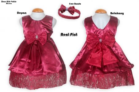 Dress Kids Vabie Maroon