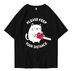 Hi VABA Oversized Keep Distance Tshirt | Kaos Streetwear Unisex Tee