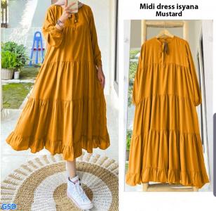 Midi Dress Isyana Mustard