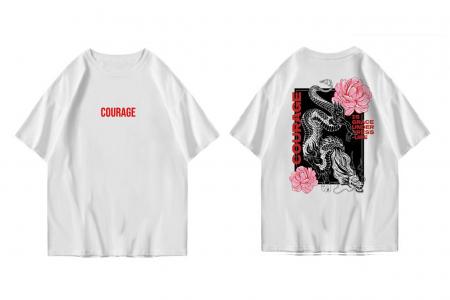 Hi VABA Oversized Courage Tshirt | Kaos Streetwear Unisex Tee