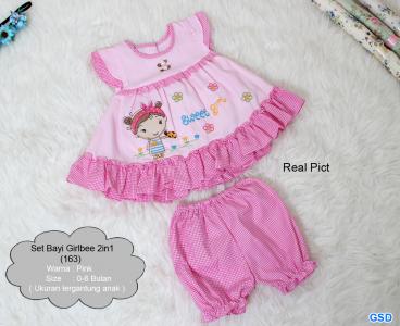 Set Bayi 2in1 Girlbee 163 pink